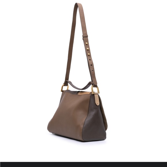 Fendi Calfskin ColorBlock Anna Leather Satchel Italy - Picture 2 of 11